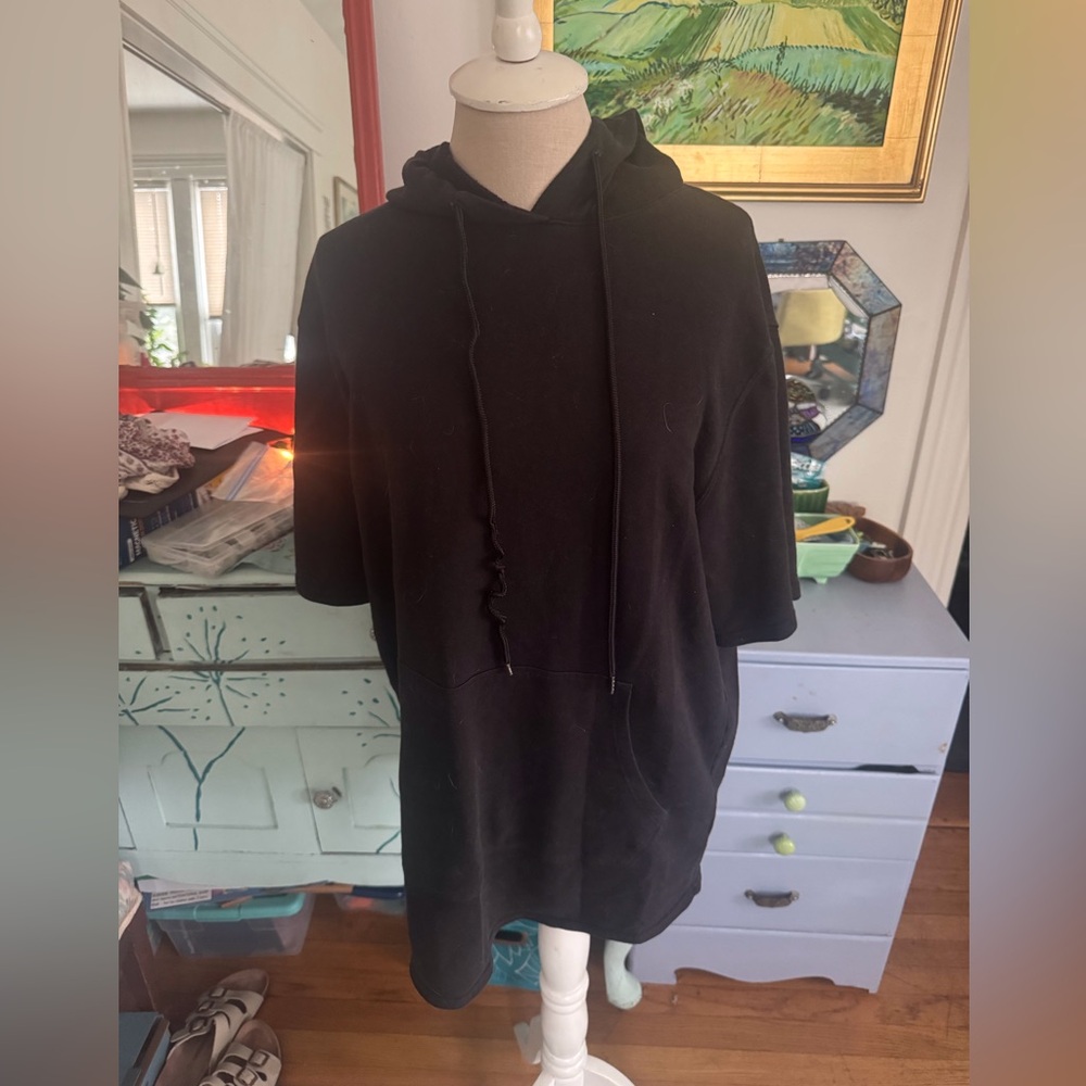 No Boundaries Men’s Black Hooded Sweatshirt M 38-40 Cotton Comfy Pullover